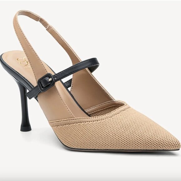 Cosy Island Shoes - [NEW] Cosy Island StrikeStep Elegant Stiletto Low Heeled Slingback Size 9.5
